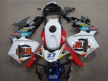 White Red Blue 27 03-04 CBR600RR Motorcycle Fairings