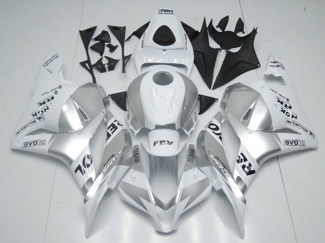 White Silver Repsol 09-12 CBR600RR Motorcycle Fairings