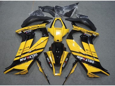 Yellow Black Delt Fin 11-15 ZX10R Motorcycle Fairings