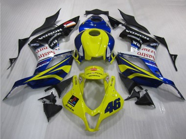 Yellow Blue 46 07-08 CBR600RR Motorcycle Fairings