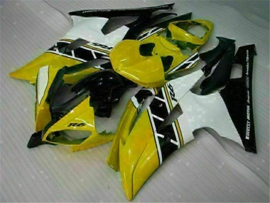 Yellow White 08-16 YZF R6 Motorcycle Fairings